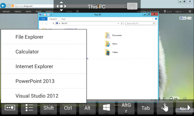 Microsoft Remote Desktop Android Client